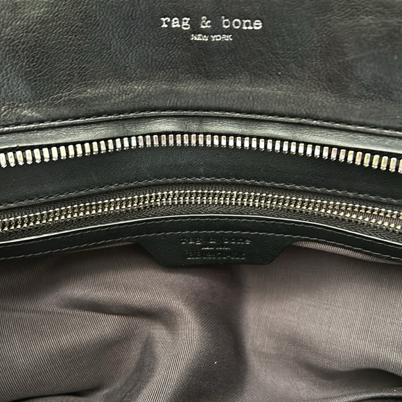 Rag & Bone Pilot Leather Satchel Bag, some wear but good shape - Picture 10 of 15